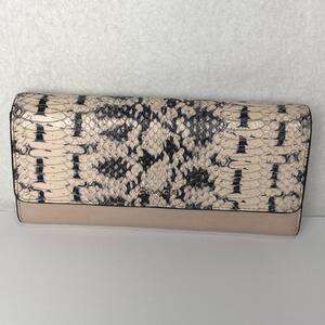 Coach Madison Python Two Tone Embossed Soft Wallet 50846 Nude
